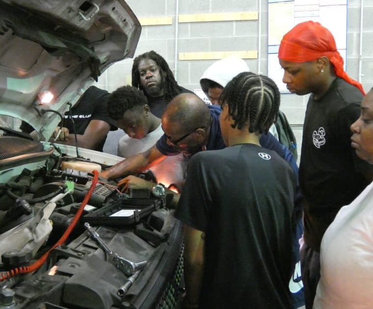 hands-on automotive repair class